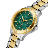 Buy Shop Guess Mist Analog Green Dial Two Tone Steel Strap Watch For Women - GW0723L1 USA Online