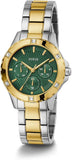 Buy Shop Guess Mist Analog Green Dial Two Tone Steel Strap Watch For Women - GW0723L1 USA Online