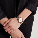Buy Shop Guess Mist Quartz Silver Dial Two Tone Steel Strap Watch For Women - W0443L4 USA Online