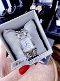 Buy Shop Guess MOD G Diamonds Silver Dial Silver Steel Strap Watch for Women - GW0294L1 USA Online