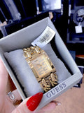 Buy Shop Guess Mod G Gold Dial Gold Steel Strap Watch for Women - GW0294L2 USA Online