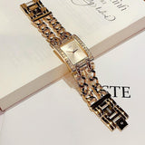 Buy Shop Guess MOD Heavy Metal Diamonds Gold Dial Gold Steel Strap Watch for Women - W0072L1 USA Online
