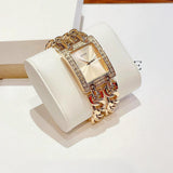 Buy Shop Guess MOD Heavy Metal Diamonds Gold Dial Gold Steel Strap Watch for Women - W0072L1 USA Online