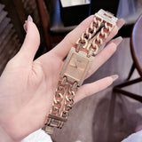 Buy Shop Guess Mod Heavy Metal Diamonds Rose Gold Dial Rose Gold Steel Strap Watch for Women - W0072L3 USA Online