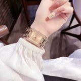 Buy Shop Guess Mod Heavy Metal Diamonds Rose Gold Dial Rose Gold Steel Strap Watch for Women - W0072L3 USA Online
