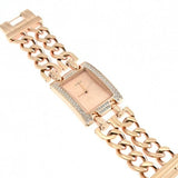 Buy Shop Guess Mod Heavy Metal Diamonds Rose Gold Dial Rose Gold Steel Strap Watch for Women - W0072L3 USA Online