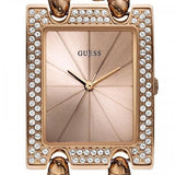 Buy Shop Guess Mod Heavy Metal Diamonds Rose Gold Dial Rose Gold Steel Strap Watch for Women - W0072L3 USA Online