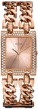 Buy Shop Guess Mod Heavy Metal Diamonds Rose Gold Dial Rose Gold Steel Strap Watch for Women - W0072L3 USA Online