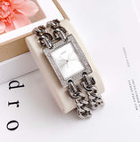 Buy Shop Guess Mod Heavy Metal Diamonds Silver Dial Silver Steel Strap Watch for Women - W95088L1 USA Online
