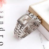 Buy Shop Guess Mod Heavy Metal Diamonds Silver Dial Silver Steel Strap Watch for Women - W95088L1 USA Online