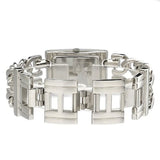 Buy Shop Guess Mod Heavy Metal Diamonds Silver Dial Silver Steel Strap Watch for Women - W95088L1 USA Online