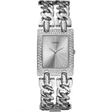 Buy Shop Guess Mod Heavy Metal Diamonds Silver Dial Silver Steel Strap Watch for Women - W95088L1 USA Online