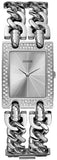 Buy Shop Guess Mod Heavy Metal Diamonds Silver Dial Silver Steel Strap Watch for Women - W95088L1 USA Online