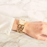 Buy Shop Guess Mod Heavy Metal Rose Gold Dial Rose Gold Steel Strap Watch For Women - W1117L3 USA Online
