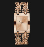 Buy Shop Guess Mod Heavy Metal Rose Gold Dial Rose Gold Steel Strap Watch For Women - W1117L3 USA Online