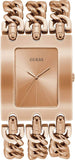 Buy Shop Guess Mod Heavy Metal Rose Gold Dial Rose Gold Steel Strap Watch For Women - W1117L3 USA Online