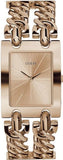 Buy Shop Guess Mod Heavy Metal Rose Gold Dial Rose Gold Steel Strap Watch For Women - W1117L3 USA Online