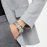 Buy Shop Guess Mod Heavy Metal Silver Dial Silver Steel Strap Watch For Women - W1117L1 USA Online