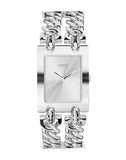 Buy Shop Guess Mod Heavy Metal Silver Dial Silver Steel Strap Watch For Women - W1117L1 USA Online