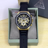 Buy Shop Guess Momentum Black Dial Black Rubber Strap Watch for Men - GW0263G1 USA Online