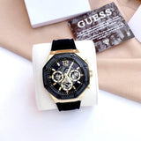 Buy Shop Guess Momentum Black Dial Black Rubber Strap Watch for Men - GW0263G1 USA Online