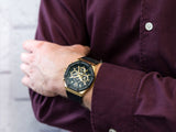 Buy Shop Guess Momentum Black Dial Black Rubber Strap Watch for Men - GW0263G1 USA Online