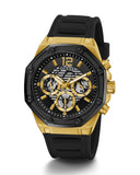 Buy Shop Guess Momentum Black Dial Black Rubber Strap Watch for Men - GW0263G1 USA Online