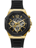 Buy Shop Guess Momentum Black Dial Black Rubber Strap Watch for Men - GW0263G1 USA Online