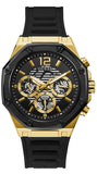 Buy Shop Guess Momentum Black Dial Black Rubber Strap Watch for Men - GW0263G1 USA Online
