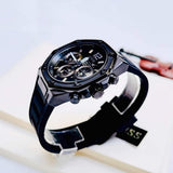 Buy Shop Guess Momentum Black Dial Black Rubber Strap Watch for Men - GW0263G4 USA Online