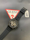 Buy Shop Guess Momentum Black Dial Black Rubber Strap Watch for Men - GW0263G4 USA Online