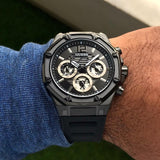 Buy Shop Guess Momentum Black Dial Black Rubber Strap Watch for Men - GW0263G4 USA Online
