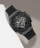 Buy Shop Guess Momentum Black Dial Black Rubber Strap Watch for Men - GW0263G4 USA Online
