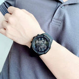 Buy Shop Guess Momentum Black Dial Black Rubber Strap Watch for Men - GW0263G4 USA Online