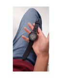Guess Momentum Black Dial Black Rubber Strap Watch for Men - GW0263G4