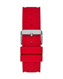 Buy Shop Guess Momentum Black Dial Red Rubber Strap Watch for Men - GW0263G3 USA Online
