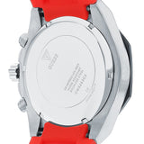 Buy Shop Guess Momentum Black Dial Red Rubber Strap Watch for Men - GW0263G3 USA Online