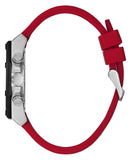 Buy Shop Guess Momentum Black Dial Red Rubber Strap Watch for Men - GW0263G3 USA Online