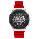 Buy Shop Guess Momentum Black Dial Red Rubber Strap Watch for Men - GW0263G3 USA Online