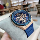 Buy Shop Guess Momentum Chronograph Blue Dial Blue Rubber Strap Watch for Men - GW0263G2 USA Online