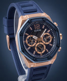 Buy Shop Guess Momentum Chronograph Blue Dial Blue Rubber Strap Watch for Men - GW0263G2 USA Online