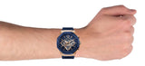 Buy Shop Guess Momentum Chronograph Blue Dial Blue Rubber Strap Watch for Men - GW0263G2 USA Online