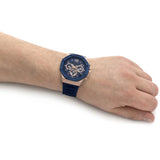 Buy Shop Guess Momentum Chronograph Blue Dial Blue Rubber Strap Watch for Men - GW0263G2 USA Online