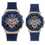 Buy Shop Guess Momentum Chronograph Blue Dial Blue Rubber Strap Watch for Men - GW0263G2 USA Online