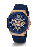 Buy Shop Guess Momentum Chronograph Blue Dial Blue Rubber Strap Watch for Men - GW0263G2 USA Online