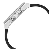 Buy Shop Guess Momentum Chronograph Crystals Black Dial Black Silicone Strap Watch For Men - GW0518G1 USA Online
