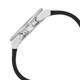 Buy Shop Guess Momentum Chronograph Crystals Black Dial Black Silicone Strap Watch For Men - GW0518G1 USA Online