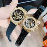 Buy Shop Guess Momentum Chronograph Diamonds Black Dial Black Silicone Strap Watch For Men - GW0518G2 USA Online