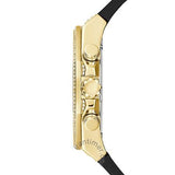 Buy Shop Guess Momentum Chronograph Diamonds Black Dial Black Silicone Strap Watch For Men - GW0518G2 USA Online