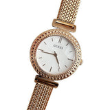 Buy Shop Guess Monroe Silver Dial Rose Gold Steel Strap Watch For Women - W1152L3 USA Online